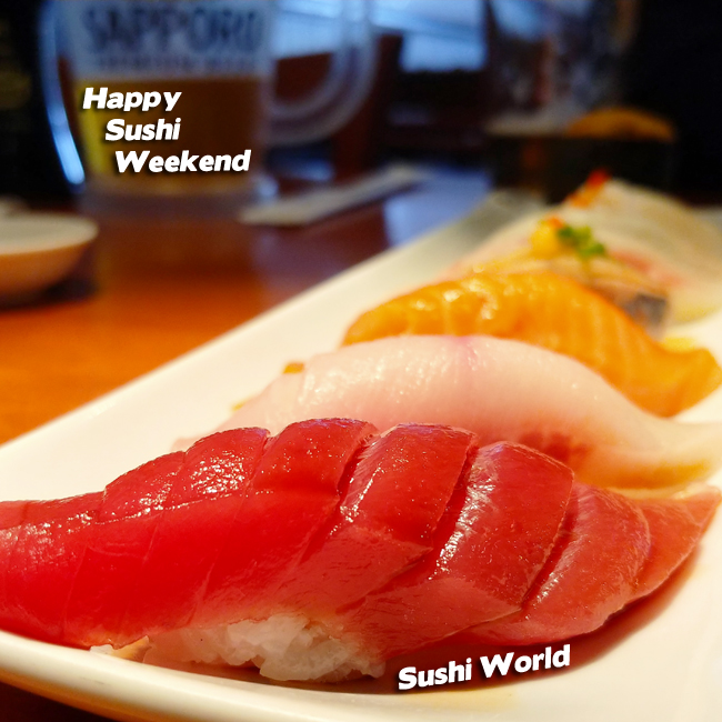 Bluefin Tuna Sushi Lineup Yellowtail Salmon Weekend Platter Party