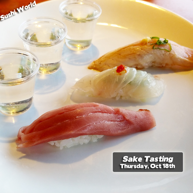 Orange County Sushi Sake Tasting Event Foodie Premium Sakes Sushi World OC