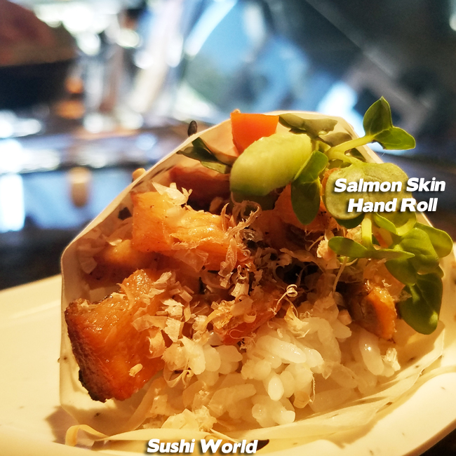 Salmon Skin Hand Rolls Orange County's Best Happy Hour All Day OC Sushi World