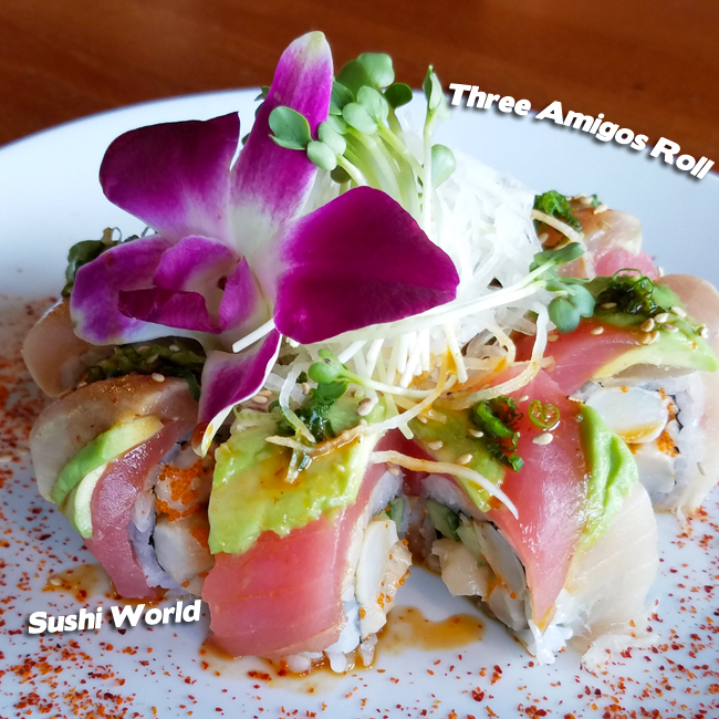 Three Amigos Roll Orange County Sushi Rolls Creative OC Weekly 