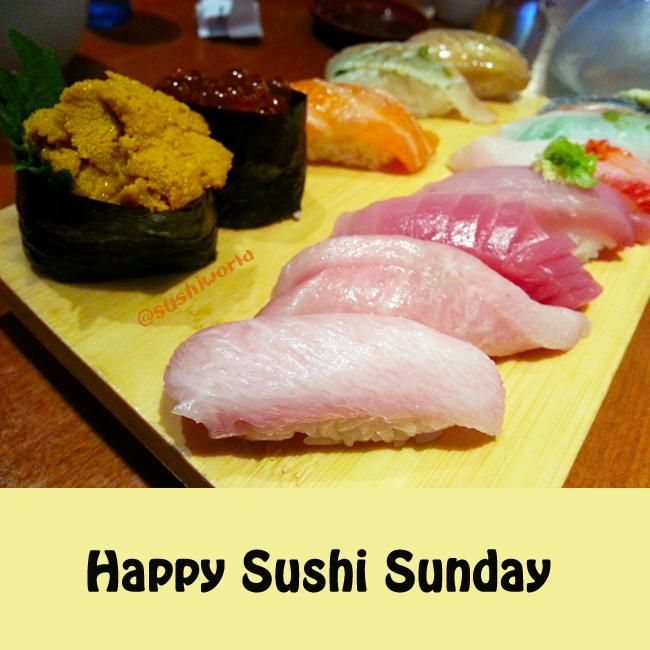 Happy Sushi Sunday Omakase Blue Fin Tuna Tora Toro Red Snapper Uni Sushi World Orange County OC