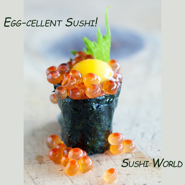 Eggcellent Ikura Salmon Roe Egg Quail Sushi World Orange County OC Cypress