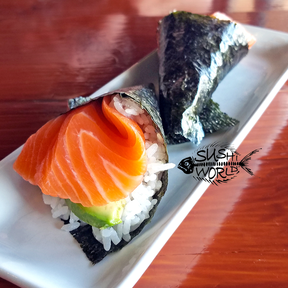 Salmon Avocado Hand Roll Orange County Sushi Roll Best Japanese Cuisine