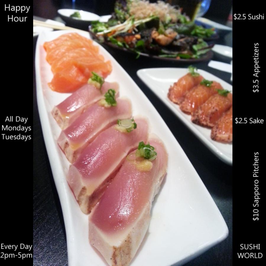 Best Happy Hour All Day Mondays and Tuesdays Orange County OC Sushi World Cypress Best Happy Hour All Day Mondays and Tuesdays Orange County OC Sushi World Cypress