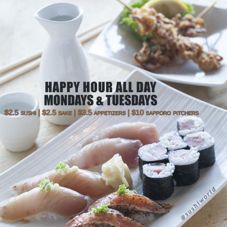 Best Orange County Happy Hour OC Sushi World Sake Appetizers Sapporo Pitchers Best Orange County Happy Hour OC Sushi World Sake Appetizers Sapporo Pitchers