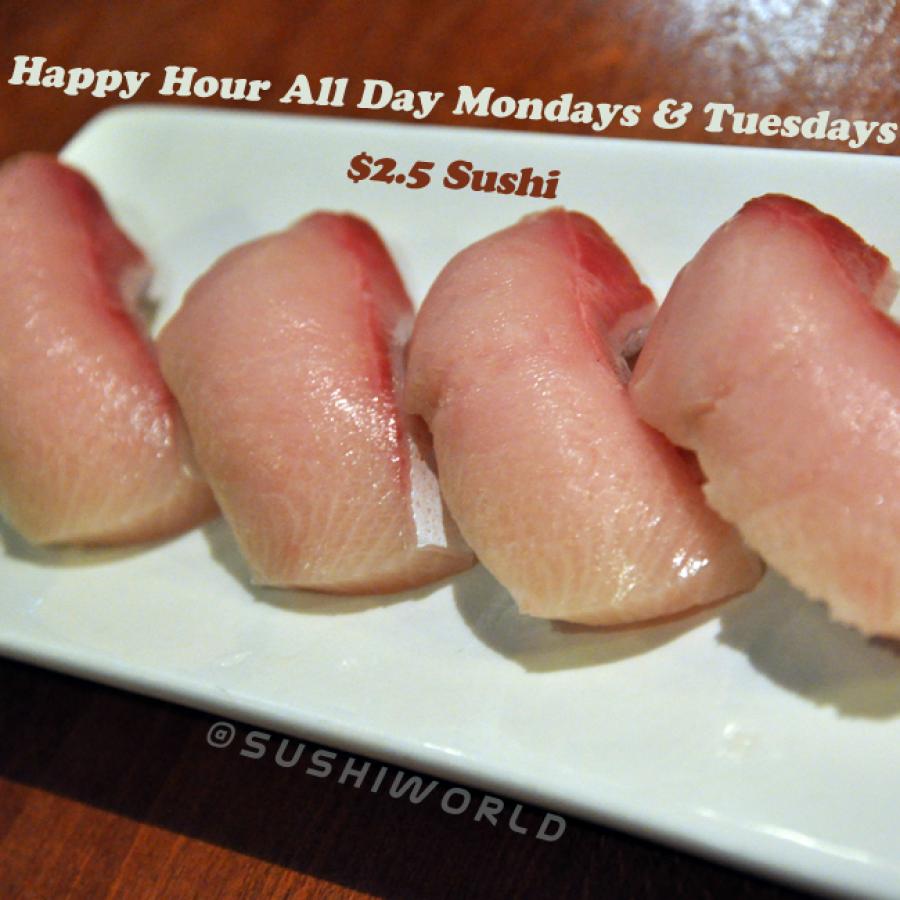 Yellowtail Salmon Orange County's Best Happy Hour Sushi World All Day Mondays Tuesdays Yellowtail Salmon Orange County's Best Happy Hour Sushi World All Day Mondays Tuesdays