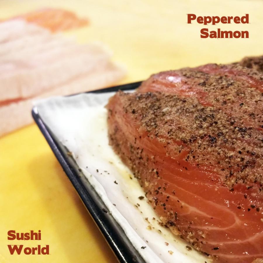 Peppered Salmon Happy Hour All Day Mondays Tuesdays Special Sushi World Best Deal Peppered Salmon Happy Hour All Day Mondays Tuesdays Special Sushi World Best Deal