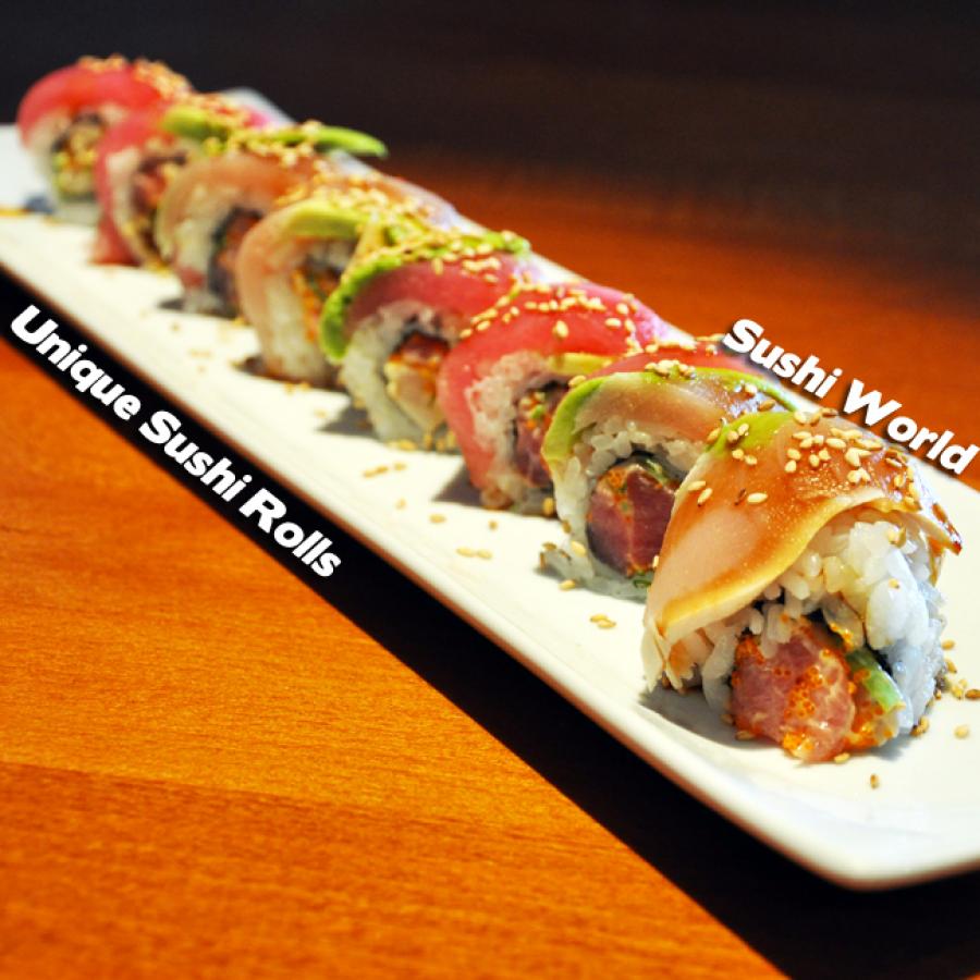 Unique Custom Sushi Rolls Orange County OC Creative Sushi Chefs Sushi World Unique Custom Sushi Rolls Orange County OC Creative Sushi Chefs Sushi World
