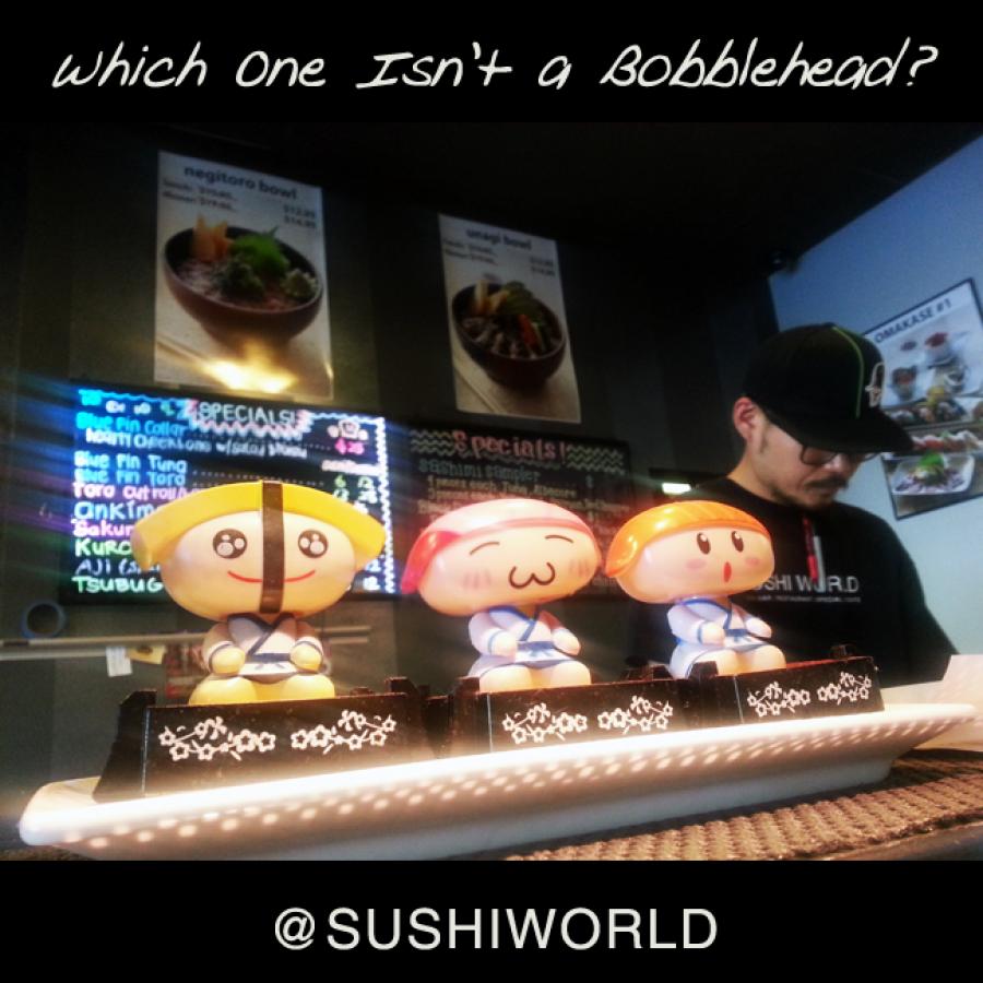 Sushi Chef James Bobblehead Japanese Cute Toys Cypress Orange County OC Sushi World Sushi Chef James Bobblehead Japanese Cute Toys Cypress Orange County OC Sushi World