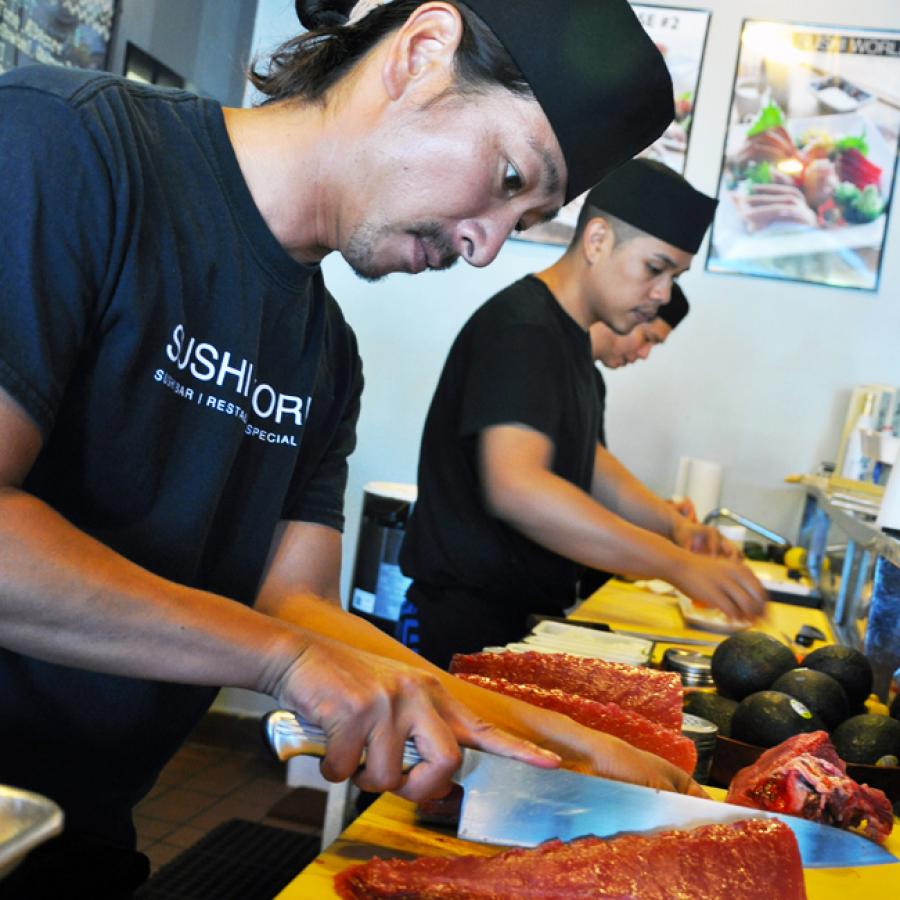 Orange County Sushi Chefs Hard Work OC Tuna Sushi World Best Orange County Sushi Chefs Hard Work OC Tuna Sushi World Best