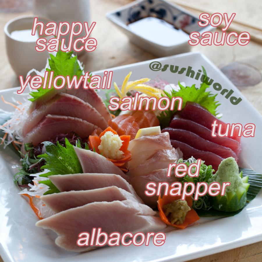 Sashimi Sampler Carb Free Zone Albacore Red Snapper Tuna Salmon Yellowtail Sushi World Orange County OC Sashimi Sampler Carb Free Zone Albacore Red Snapper Tuna Salmon Yellowtail Sushi World Orange County OC
