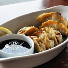 Chicken Gyoza Appetizers Orange County OC Best Happy Hour All Day Tuesdays Cypress Sushi World