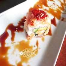 Cypress Roll Strawberries Sushi Roll Who Gets the Last Piece Orange County OC Sushi World