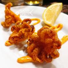 Iitako Karaage Baby Octopus Fried Japanese Restaurant Appetizer Orange County OC Sushi World