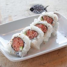 Orange County Best Happy Hour Spicy Tuna Roll All Day Mondays Tuesdays Sushi World