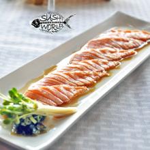 Truffle Salmon Carpaccio Delicious Best in OC Orange County Cypress Sushi World
