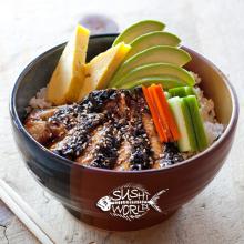 Unagi Bowl Best in Orange County OC Sushi Sashimi Baked Eel Eat Healthy